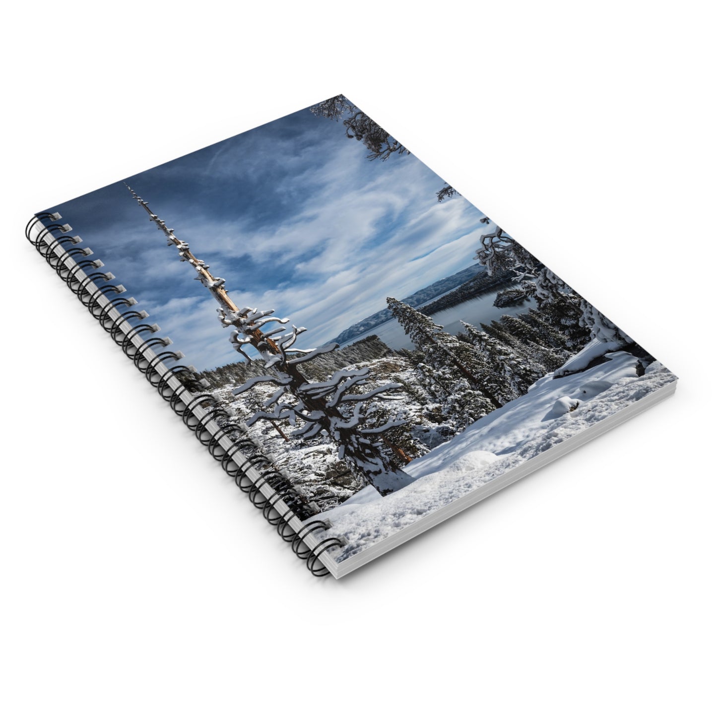 Lake Tahoe Winter - Spiral Notebook