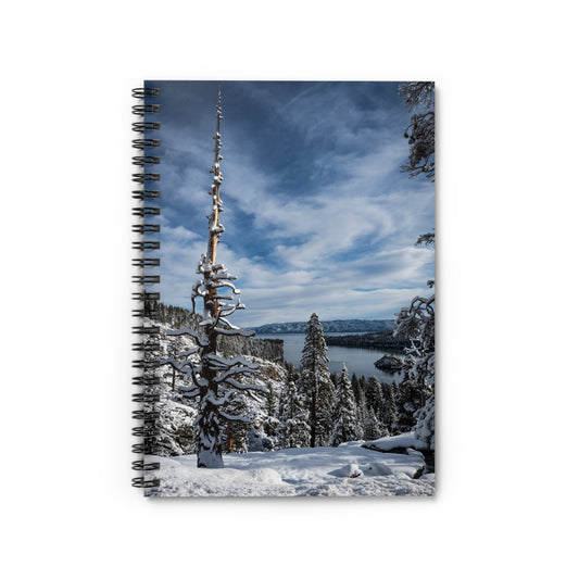 Lake Tahoe Winter - Spiral Notebook