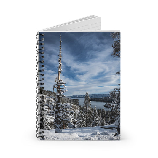 Lake Tahoe Winter - Spiral Notebook